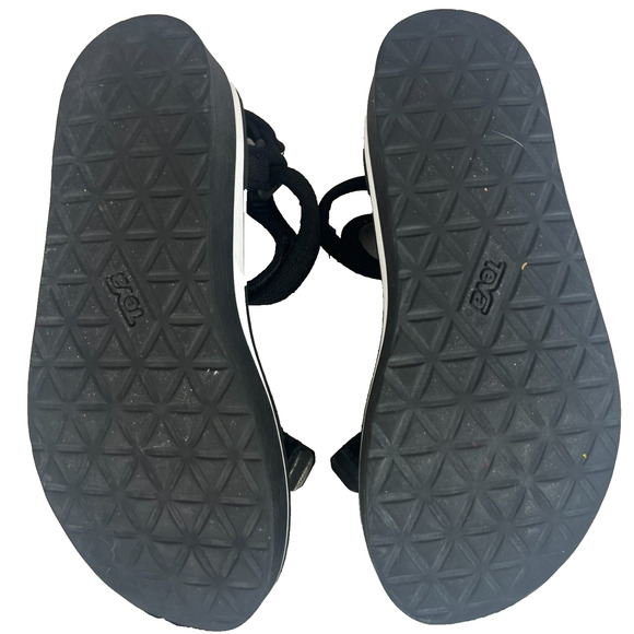 Teva Sandals Womens 10 Flatform Universal Black Strappy Hiking Outdoor Water H&L - Picture 11 of 14